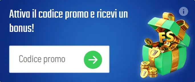 11 attiva il codice promo e ricevi un bonus